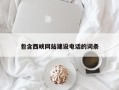 南昌包含西峡网站建设电话的词条